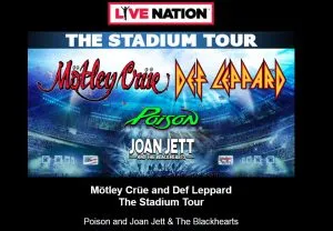 Def Leppard Motley Crue stadium tour