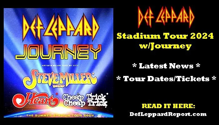 Def Leppard Journey Stadium Tour 2024 2024 | The Lep Report